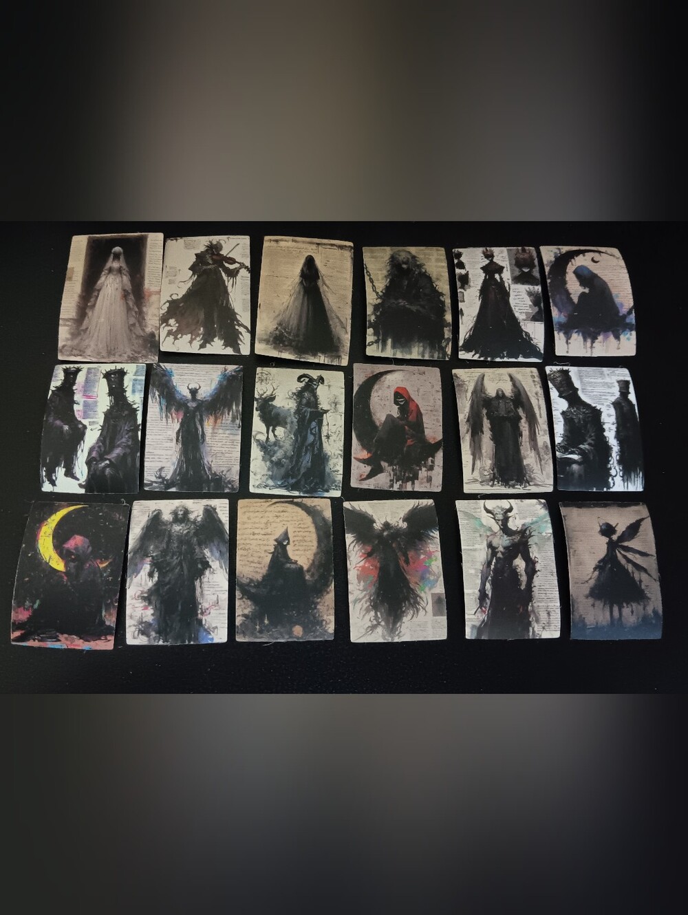 18 Gothic Matte Stickers